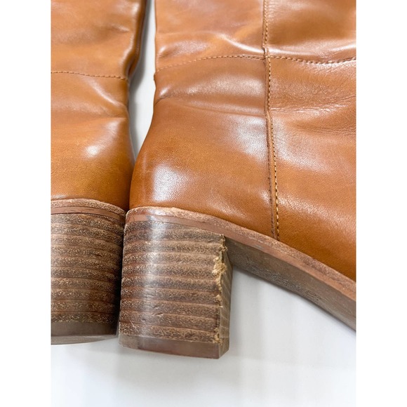 Madewell The Carlotta Brown Tall Leather Boot Size 6.5 - Picture 4 of 6